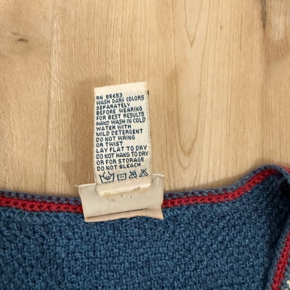 Vintage Koret Blue Knit Vest boho/cottage core vest - Picture 5 of 9